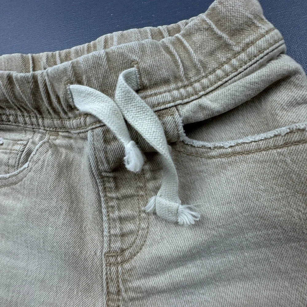 Gap Kids Boys Size 4 Tan Pull On Chino Shorts Cotton Stretch Everyday Casual